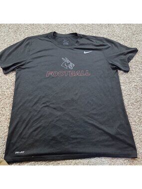 Nike University of Central Missouri Mules UCM T Shirt Mens XL Black Football